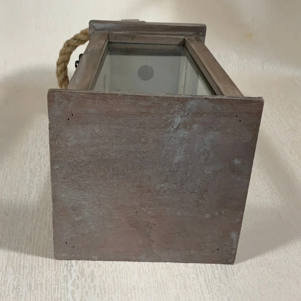 Rustic Wooden and Metal Lantern